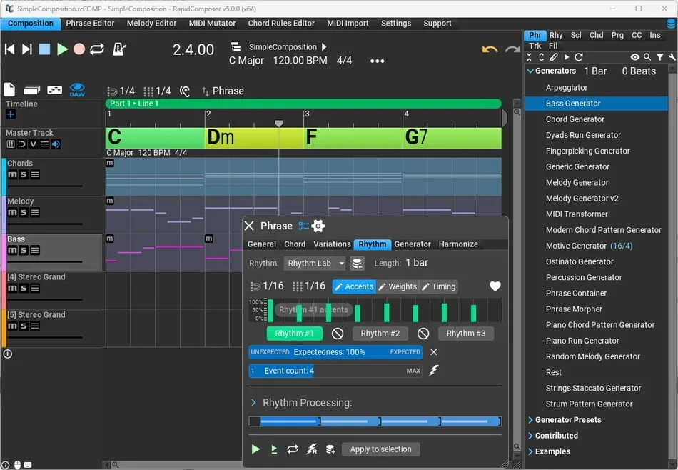 【电脑技术】音乐创作软件 Music Developments Rapid Composer v5.2.2  第2张